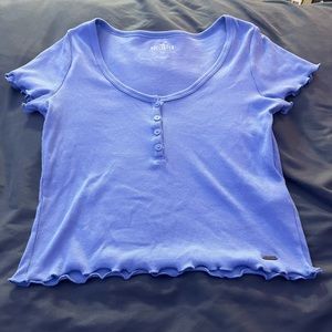 Blue shirt with buttons!!! Super cute and comfy!